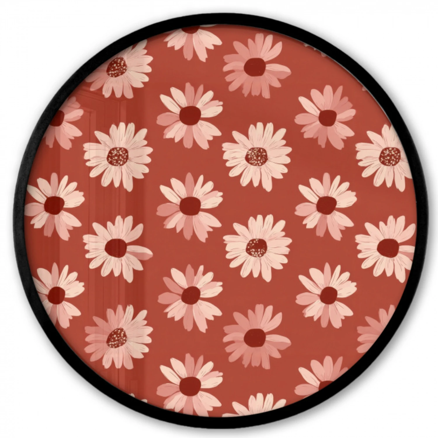 Madelief - Retro - Terracotta Fotolijst rond zonder passe partout klein 856 -3d