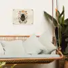 Bloemen - Oranje - Planten - Sierlijk tuinposter los doek klein -sfeer7