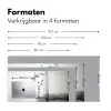 Bamboestammen - Water - Minimalistisch - Wit Muismat XXL klein -sfeer5