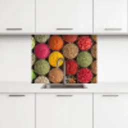 Kruiden - Schaaltjes - Kleurrijk - Textuur keuken achterwand 2 middel -3d