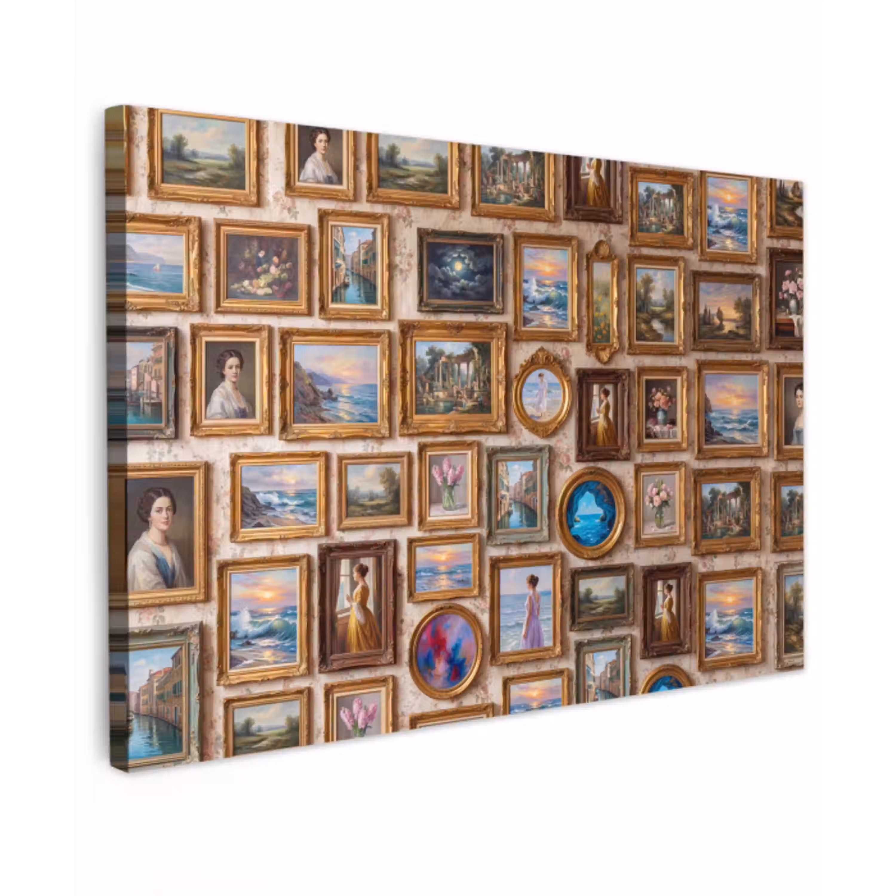 Interieur - Kunst - Collectie - Klassiek - Goud canvas 2cm klein -z3d