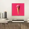 Schepijs - Roze - Hoorntje aluminium wit klein -sfeer1