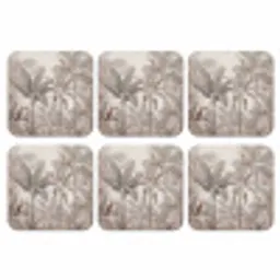 Natuur - Jungle - Ringstaartmaki - Bruin onderzetter kurk middel -3d