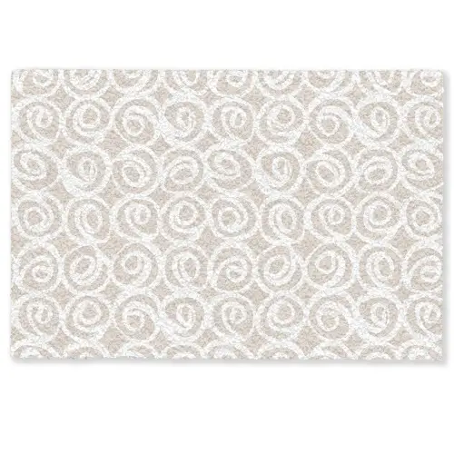 Beige - Patroon - Spiraal Deurmat klein 898 -zkaufland3d