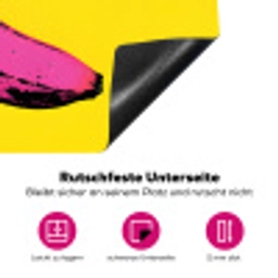 Banaan - Grafisch - Geel Inductie beschermer vinyl 3mm klein -zzzzzzz-lf-onderkant