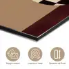 Minimalistisch - Vaas - Bloemen - Bruin aluminium wit klein -closeup_FR