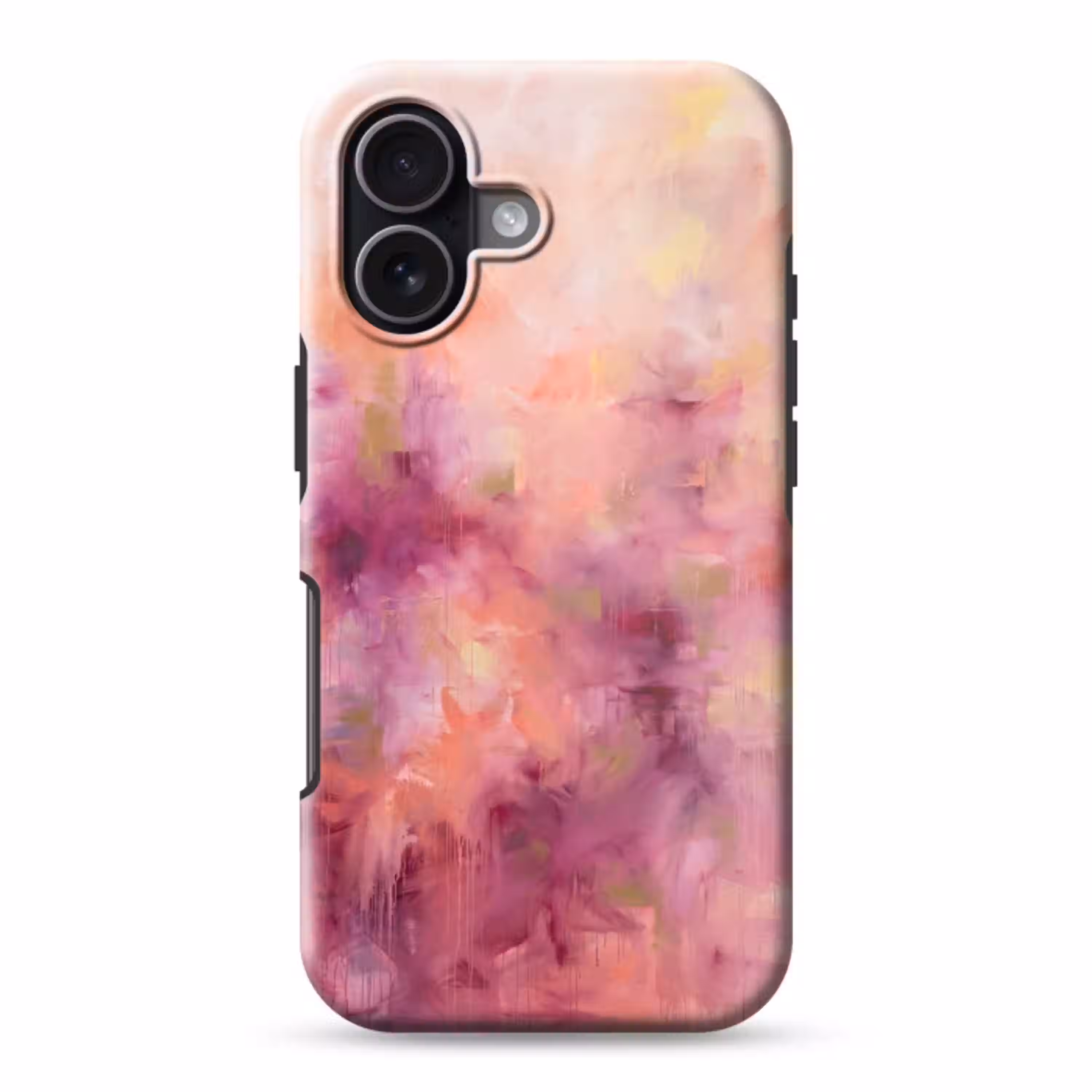 Abstract - Kleuren - Modern - Roze - Paars Toughcase MagSafe Apple iPhone 17 klein -3d