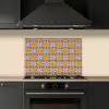 Bloemen - Retro - Patroon - Kleurrijk keuken achterwand spatscherm klein 900 -sfeer1