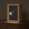 Paardenbloem - Zwart - Natuur Light Box met kabel (Tafellamp) klein -z3d_website