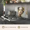 Sierlijk - Vrouw - Goud - Ogen keuken achterwand spatscherm klein -usp_NL
