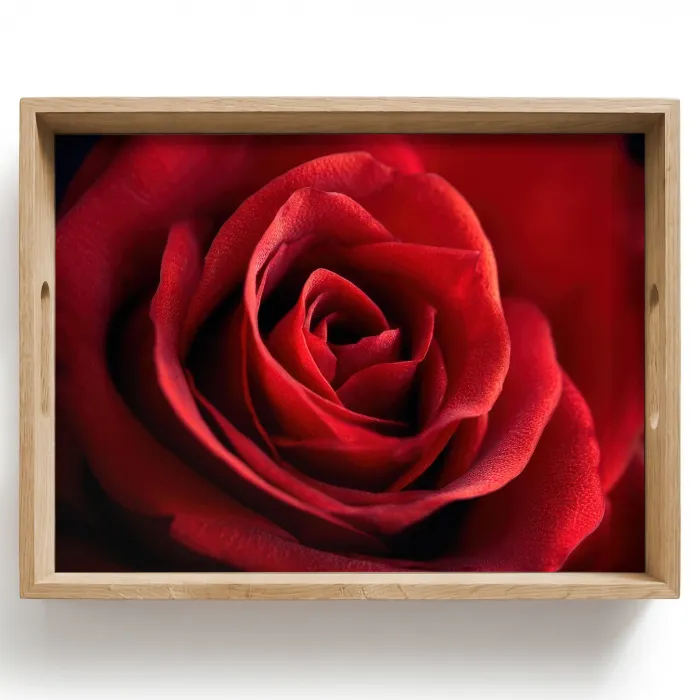 Rood - Roos - Romantisch Dienblad Rechthoek middel -z3d_shopping