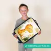 Dino - Voetbal - Oranje Kinderkoffer - Zwart klein -sfeer4_NL