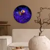 Koraal - Vis - Oranje - Zee Wandcirkel plexiglas klein -sfeer1
