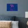 Brutaal - Grappig - Blauw poster papier klein -sfeer2