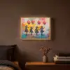 Graffiti - Kinderen - Street art - Ballon - Banksy Style Light Box met batterij (Wandlamp) middel -sfeer4