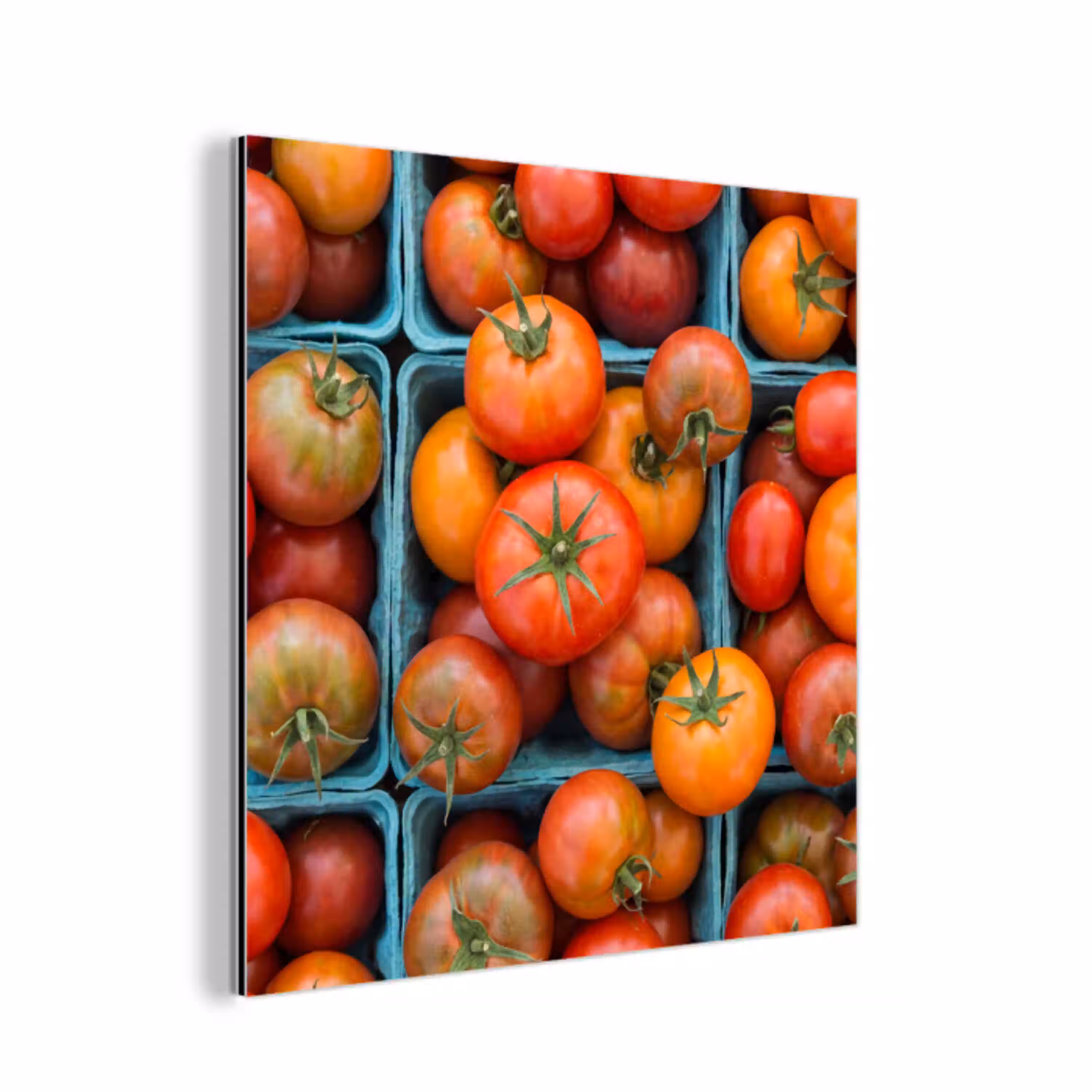 Tomaten - Eten - Kleurrijk aluminium wit klein -3d