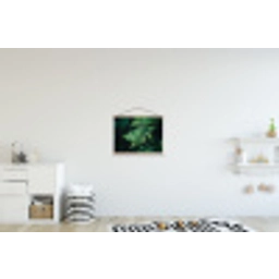 Varenblad - Groen - Structuur - Wazig textielposter latten blank klein -kinderkamer