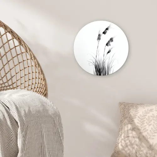 Minimalistisch - Stelen - Wit Wandcirkel plexiglas klein -sfeer5