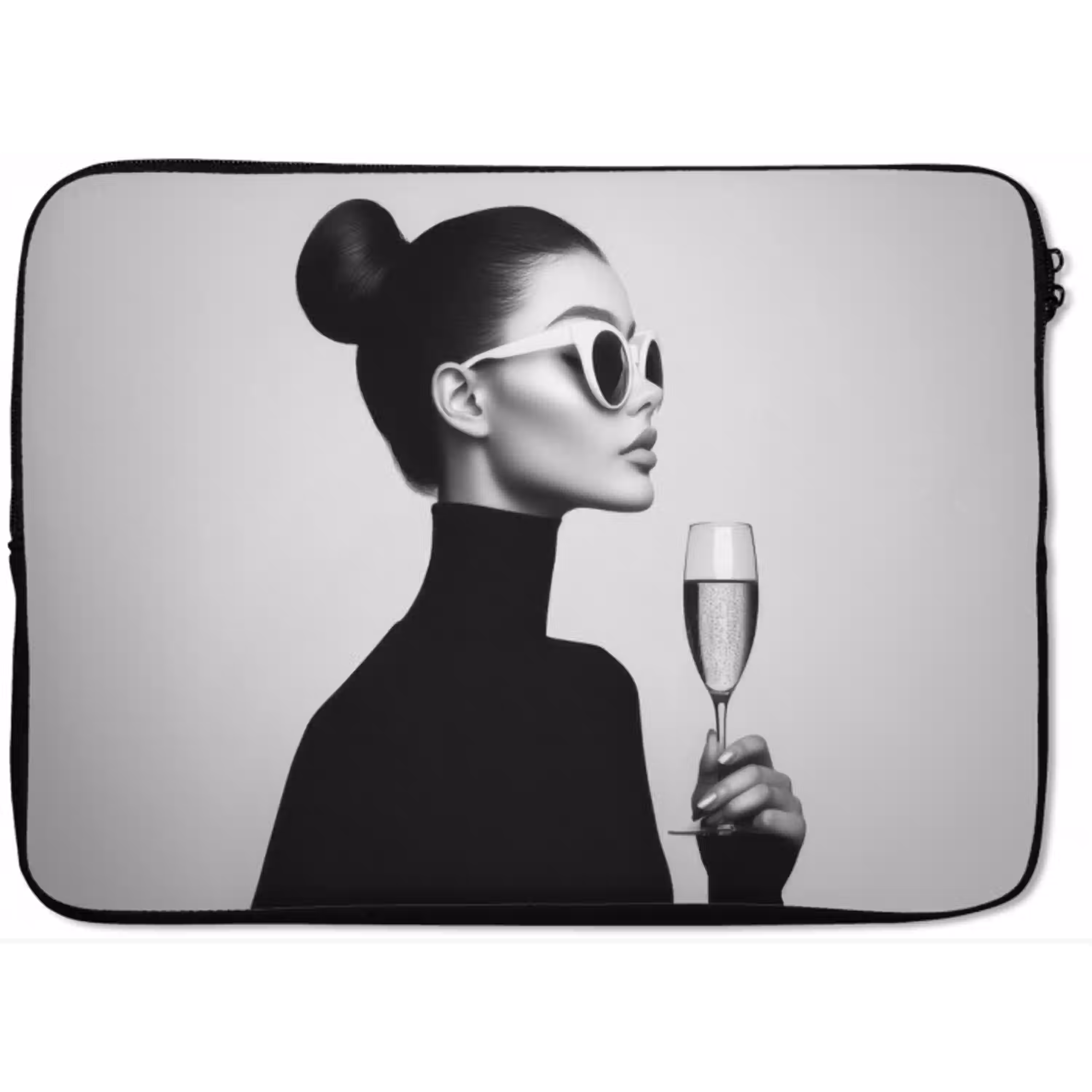 Vrouw - Champagne - Modern laptophoes neopreen klein -zkaufland3dotto