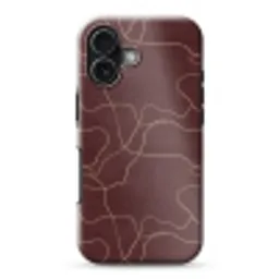 Abstract - Modern - Bruin Toughcase MagSafe Apple iPhone 17 klein 1017 -3d