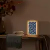 Grafisch - Bloesemtak - Blauw Light Box met kabel (Tafellamp) klein 925 -sfeer4