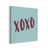 XOXO - Blauw - Rood aluminium wit klein -3d