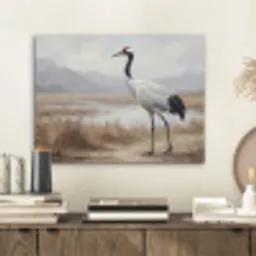 Kraanvogel - Natuur - Realistisch PET vilt klein -sfeer1