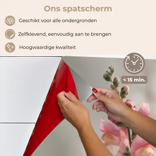 Bloem - Leeuwenbek - Roze - Stengel keuken achterwand spatscherm klein -spatscherm_NL