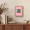 Yes fun - Groen - Roze - Stippen Light Box met kabel (Tafellamp) klein -sfeer2