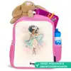 Elf - Ballet - Kleurrijk Kinderrugzak - Roze middel -inhoud_NL