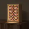 Patroon - Retro - Kleurrijk Light Box met kabel (Tafellamp) klein 925 -z3d_website
