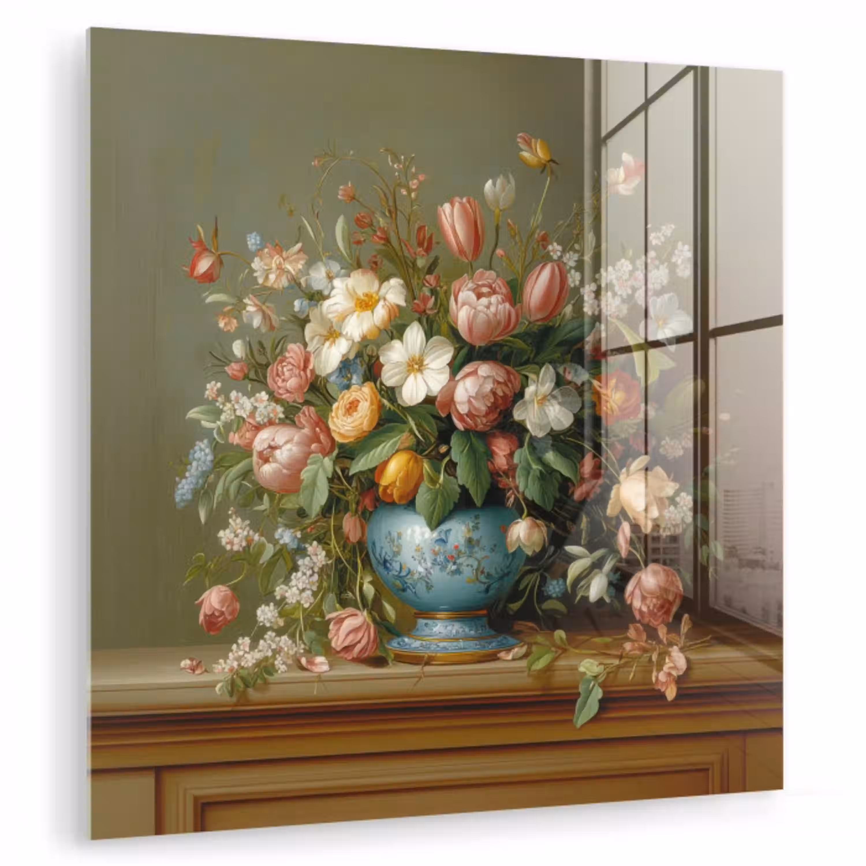 Vaas - Pastel - Kleuren - Bloemen plexiglas 5mm klein -zzzproduct_nieuw