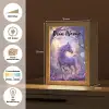 Eenhoorn - Paars - Sprookje - Fantasy dier Light Box met kabel (Kinderlampje) klein -USP_websiteoverzichtDE