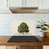 Eikenboom - Groen - Lichte achtergrond keuken achterwand spatscherm klein -sfeer2