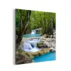 Waterval - Natuur  - Rivier - Bos - Water aluminium wit klein -3d