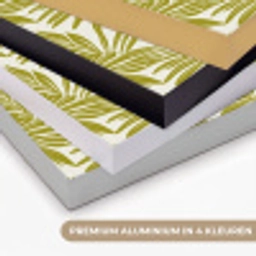 Palmblad - Patroon - Groen Textielframe zwart klein 947 -USP_kleurenNL
