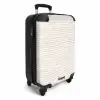 Onregelmatige terracottalijnen op lichtbeige ondergrond NBS - Handbagage koffer - Volwassenen Unisex middel -productfoto_3d