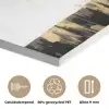 Panter - Zwart - Abstract - Goud PET vilt klein -closeup_NL