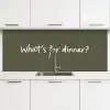 Whats for dinner? keuken achterwand 2 middel -3d