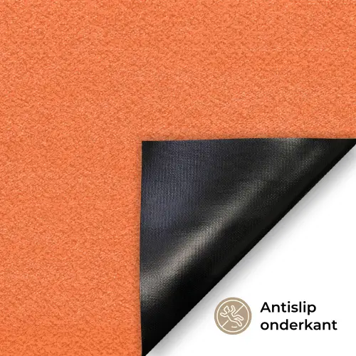 Oranje - Gebroken wit - Nice Deurmat klein -antislip_NL