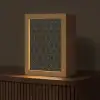 Zwart - Goud - Bloemenkern Light Box met kabel (Tafellamp) klein 925 -z3d_website