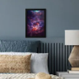 Space - Stars - Abstract - Colorful fotolijst zwart zonder passe partout klein -sfeer3