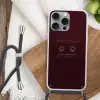 Cassetteband - Bordeaux - Vintage Hoesje iPhone 16 Pro Max met koord klein -sfeer4