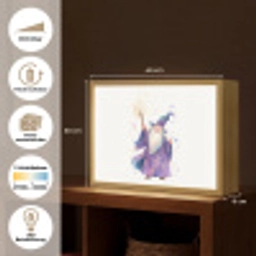 Tovenaar - Magie - Paars Light Box met batterij (Wandlamp kind) middel -USP_websiteoverzichtDE