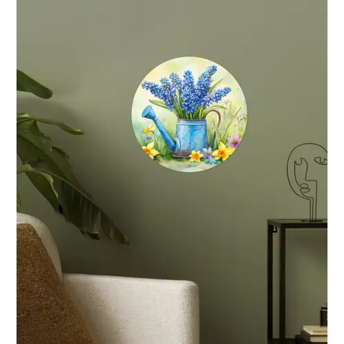 Gieter - Lavendel - Bloesems Wandcirkel behangsticker klein -sfeer2