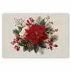 Kerststuk - Poinsettia - Dennenappels - Rood Placemat vinyl groot -zzsfeer1_Kitchenyeah-website