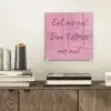 Eat me out don't stress me out - Roze - Handgeschreven plexiglas 5mm klein -sfeer1