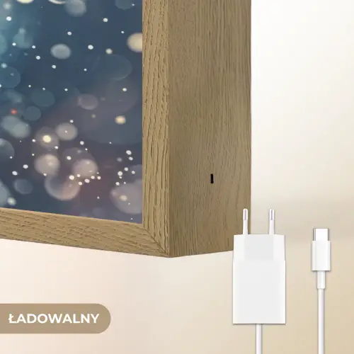 Basketbal - Vuur - Sport - Blauw - Oranje Light Box met batterij (Wandlamp kind) middel -USP_websiteoplaadbaarNL