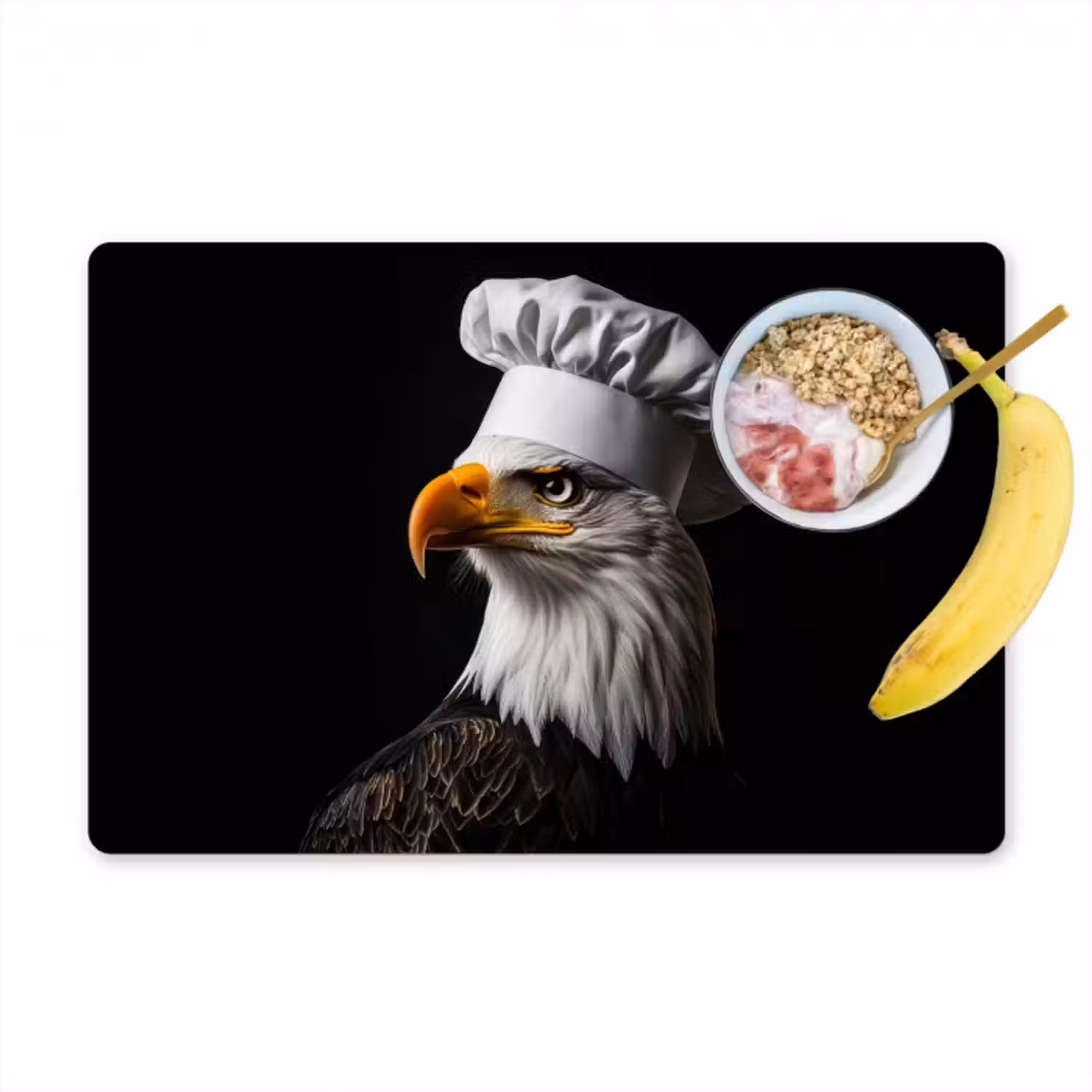 Tischset - 6 Stück - Adler - Amerika - Kochmütze - Vogel - Cool