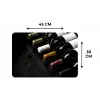 Wijn - Flessen - Variatie - Smaken Placemat vinyl groot -specs